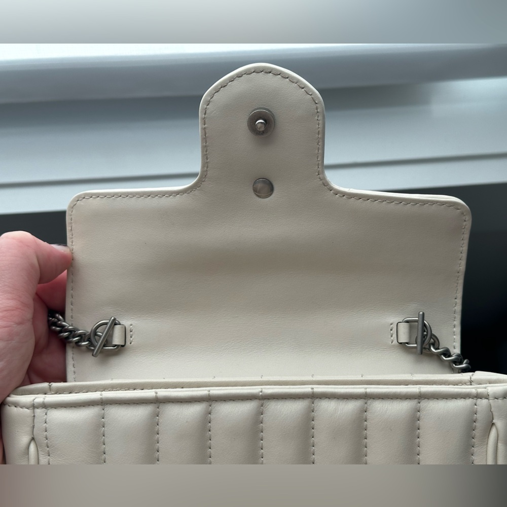 GUCCI GG Marmont Super Mini Bag - Cream - Picture 4 of 8